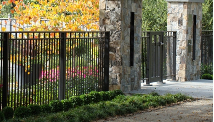 Stone Pillar With Iron Gate